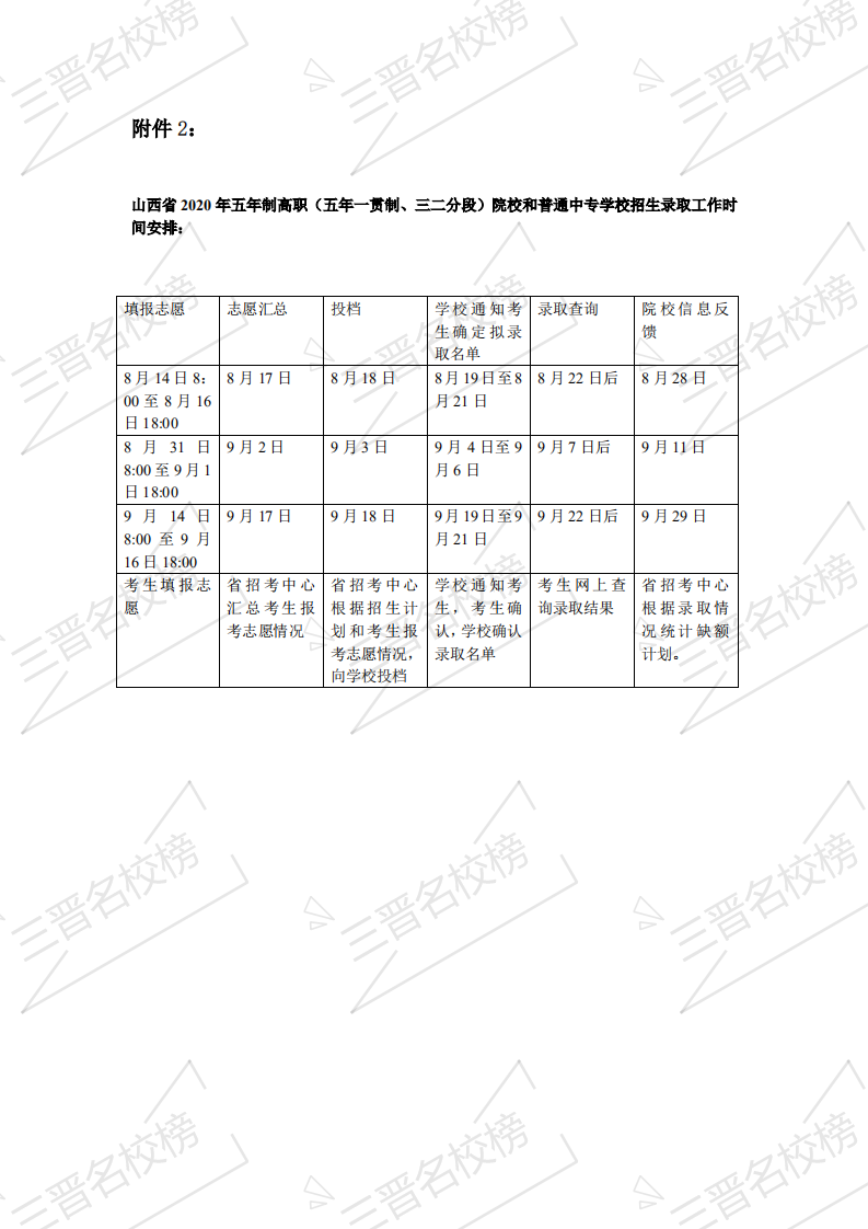 2020年忻州市中考招生录取方案(4) 2020年忻州市中考招生录取方案(4)
